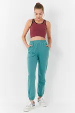 Tommylife Wholesale Burgundy Basic Sleeveless Slim Fit U-Neck Women's Crop Top Tank Top - 97162