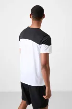 Tommylife Toptan O Yaka Standart Kalıp Aktif Spor Erkek T-Shirt 88386 Beyaz