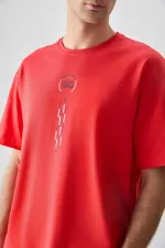 Tommylife Toptan O Yaka Oversize Baskılı Erkek T-Shirt 88355 Fiesta