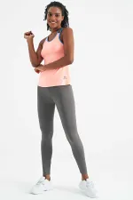 Débardeur de sport pour femme Tommylife, rose pâle, dos à double bretelle, coupe standard - 97258
