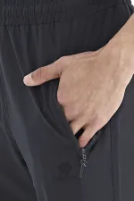 Bas de survêtement Tommylife pour homme, coupe classique, coupe standard, trois poches, 84768, noir