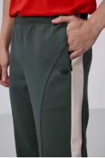 Pantalon palazzo pour homme Tommylife Wholesale, coupe standard, surface texturée, référence 82171, kaki