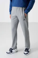 Bas de survêtement Tommylife Slim Fit Classic Leg pour homme, vente en gros, 84671, gris chiné