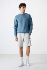 Short basique Tommylife pour homme, coupe standard, référence 81136, couleur pierre.