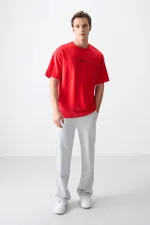 Tommylife Wholesale Crew Neck Oversize Printed Men's T-Shirt 88374 Fiesta