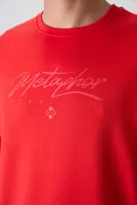 Tommylife Toptan O Yaka Oversize Baskılı Erkek T-Shirt 88320 Fiesta