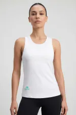 Débardeur de sport blanc Tommylife pour femme, coupe standard, dos croisé - 97296