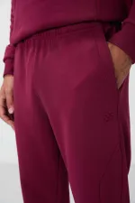 Tommylife Toptan Rahat Kalıp Basic Erkek Eşofman Takım 85263 Erguvan