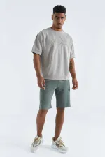 Short Tommylife Wholesale Standard Fit Basic pour homme 81136 Vert clair