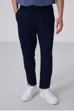 Tommylife Toptan Standart Fit Dokuma Hafif Esnek Chino Pantolon 82175 Lacivert