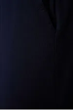 Pantalon chino extensible léger, coupe standard, tissé, Tommylife Wholesale, bleu marine, référence 82176