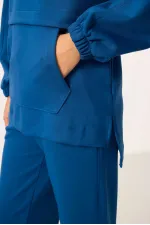 Ensemble tunique de survêtement oversize à capuche et texture douce Tommylife pour femme - 95348 Parliament