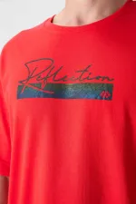 Tommylife Toptan O Yaka Oversize Baskılı Erkek T-Shirt 88334 Fiesta