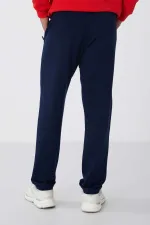 Tommylife Toptan Dar Kalıp Klasik Paça Erkek Eşofman Alt 84669 İndigo