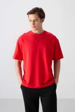 Tommylife Toptan O Yaka Oversize Baskılı Erkek T-Shirt 88343 Fiesta