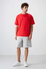 Tommylife Toptan O Yaka Oversize Baskılı Erkek T-Shirt 88320 Fiesta