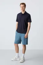 Tommylife Toptan Comfort Fit Basic Erkek Şort 81275 Orman Yeşili