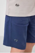 Tommylife Toptan Pamuklu Oversize Fit Dokuma Hafif Esnek Chino Erkek Çocuk Şort Takım 11277 Taş-Parlament