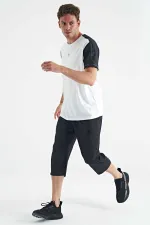 Tommylife Wholesale Standard Fit Active Sport Men's Capri Pants 83096 Anthracite