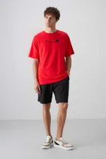 Tommylife Toptan O Yaka Oversize Baskılı Erkek T-Shirt 88330 Fiesta