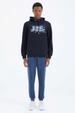 Tommylife Toptan Parlıament Bağcıklı Ön Dikiş Detaylı Standart Kalıp Erkek Eşofman Alt - 84994