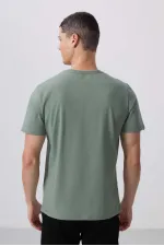 T-shirt basique pour homme Tommylife Wholesale, col rond, coupe standard, motif cactus, référence 87911