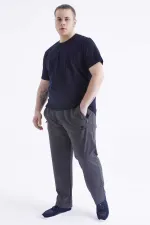 T-shirt homme Tommylife, bleu marine, manches courtes, col rond, grandes tailles - 88072