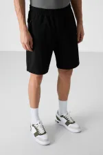 Tommylife Wholesale Standard Fit Basic Men's Shorts 81136 Black