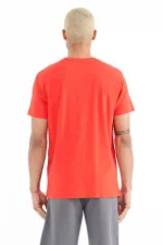 Tommylife Toptan Miles O Yaka Standart Kalıp Baskılı Erkek T-Shirt 88222 Fiesta