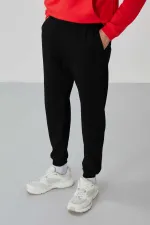 Tommylife Toptan Herbert Standart Kalıp Dik Yaka Erkek Eşofman Takım 85233 Fiesta - Siyah