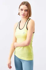 Débardeur de sport sans manches Tommylife Wholesale Lemon Crossbody pour femme, coupe standard - 97094