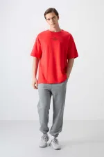 Tommylife Wholesale Crew Neck Oversize Printed Men's T-Shirt 88321 Fiesta