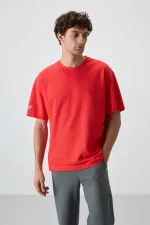 Tommylife Toptan O Yaka Oversize Baskılı Erkek T-Shirt 88369 Fiesta