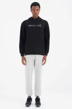 Tommylife Toptan Taş Bağcıklı Ön Dikiş Detaylı Standart Kalıp Erkek Eşofman Alt - 84994