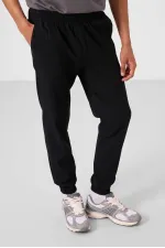 Pantalon chino extensible léger tissé coupe standard Tommylife Wholesale pour homme 82176 Noir