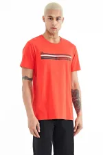 Tommylife Toptan Stew O Yaka Standart Kalıp Baskılı Erkek T-Shirt 88229 Fiesta