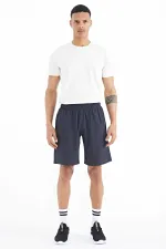 Tommylife Toptan Antrasit Yan Cep Detaylı Lastikli Erkek Şort - 81238