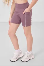 Tommylife Toptan Esnek Standart Fit Basic Performans Kız Çocuk Tayt 75189 Gül Kurusu