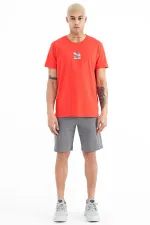 Tommylife Toptan Miles O Yaka Standart Kalıp Baskılı Erkek T-Shirt 88222 Fiesta