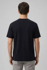 T-shirt homme Tommylife bleu marine, coupe confortable, souple et respirant - 88495