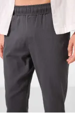 Pantalon chino extensible léger, coupe standard, tissé, Tommylife Wholesale, pour homme, référence 82177, couleur anthracite