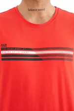 Tommylife Toptan Stew O Yaka Standart Kalıp Baskılı Erkek T-Shirt 88229 Fiesta