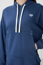 Tommylife Wholesale Hooded Oversize Women's Sweatshirt 97291 Parliament