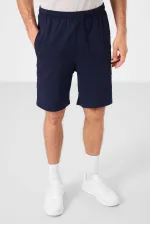 Short chino extensible léger, coupe standard, tissé, Tommylife Wholesale, bleu marine, référence 81292