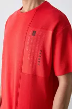 Tommylife Toptan O Yaka Oversize Baskılı Erkek T-Shirt 88338 Fiesta