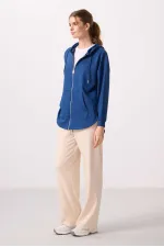 Sweat-shirt tunique oversize à capuche en tissu doux Tommylife Wholesale pour femme - 97302 Parliament