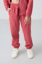Pantalon de jogging Tommylife pour filles de 7 à 15 ans, coupe standard, référence 75155, rose sauvage.