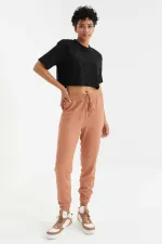 Pantalon de jogging à cordon de serrage taille haute Tommylife Wholesale pour femme - 94620