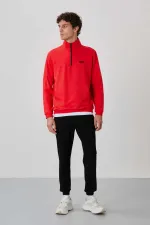 Tommylife Toptan Herbert Standart Kalıp Dik Yaka Erkek Eşofman Takım 85233 Fiesta - Siyah