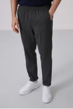 Pantalon chino extensible léger tissé coupe standard Tommylife Wholesale 82175 Anthracite